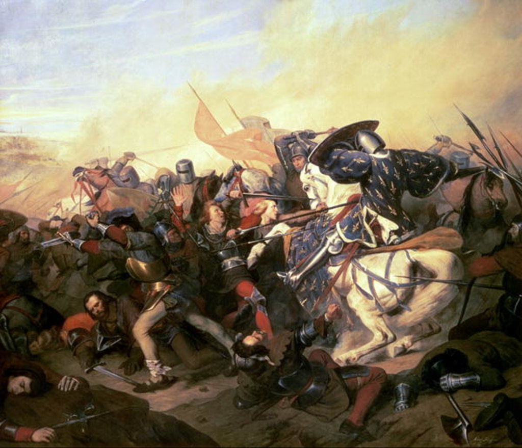 Detail of The Battle of Cassel on 23rd August 1328 by Henry Scheffer