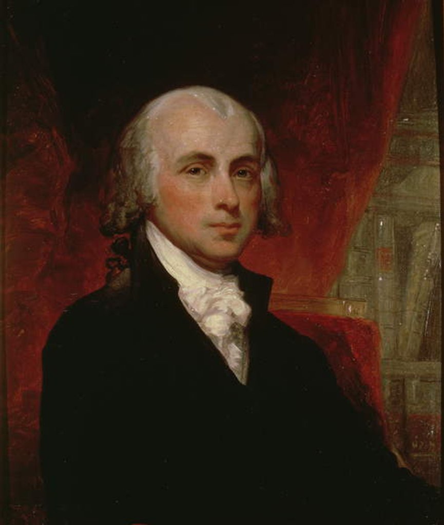 Detail of Portrait of James Madison by George Peter Alexander Healy