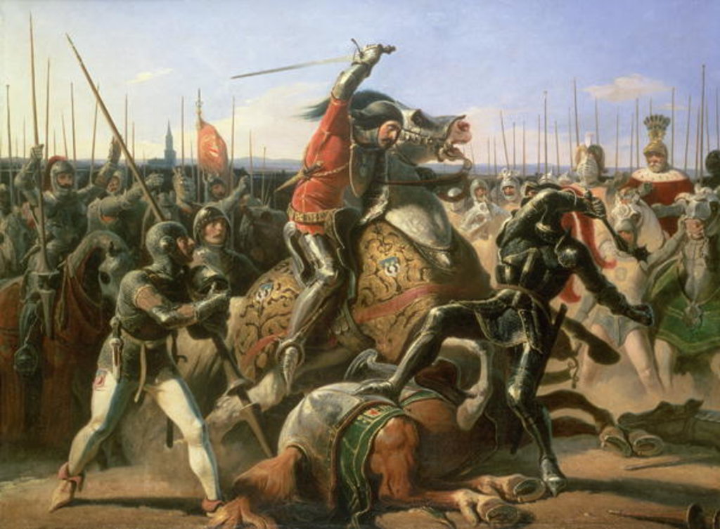 Detail of Duke of Friedland at The Charge of Wallenstein 1632, 1839 by Feodor Dietz