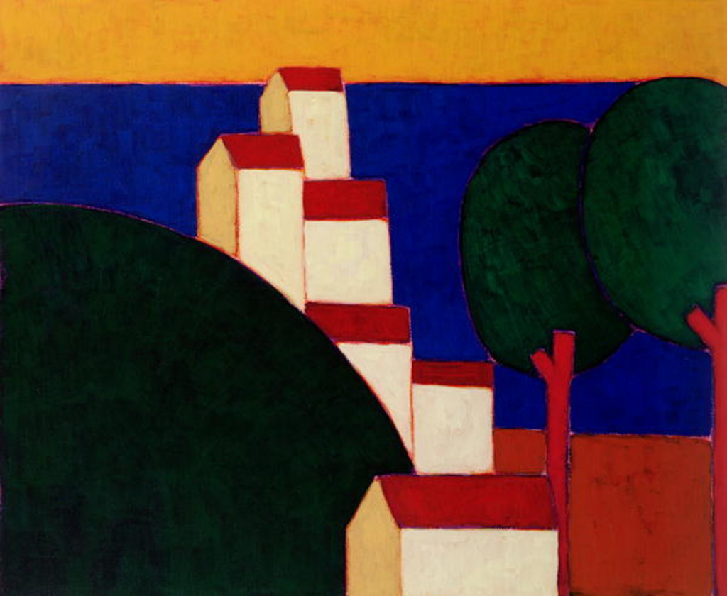 Detail of In the Provencal Alps, 1999 by Eithne Donne