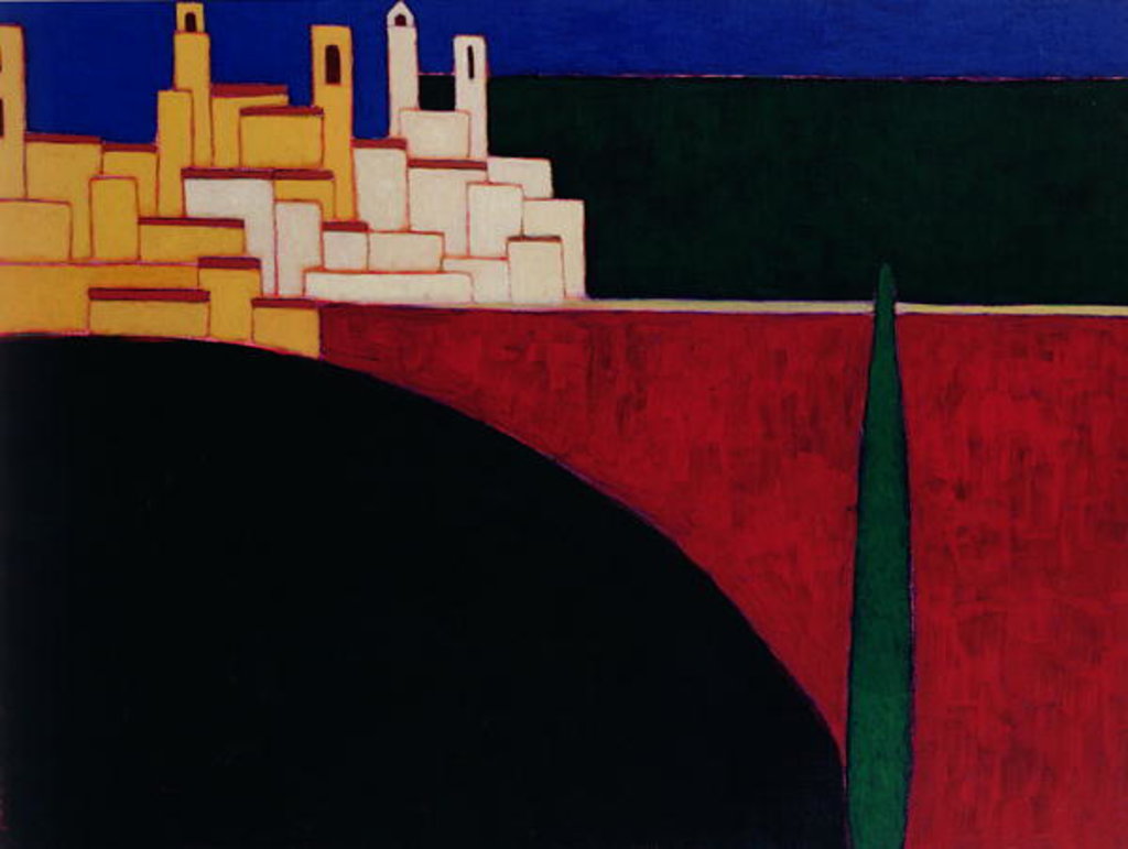 Detail of San Gimignano, 1999 by Eithne Donne