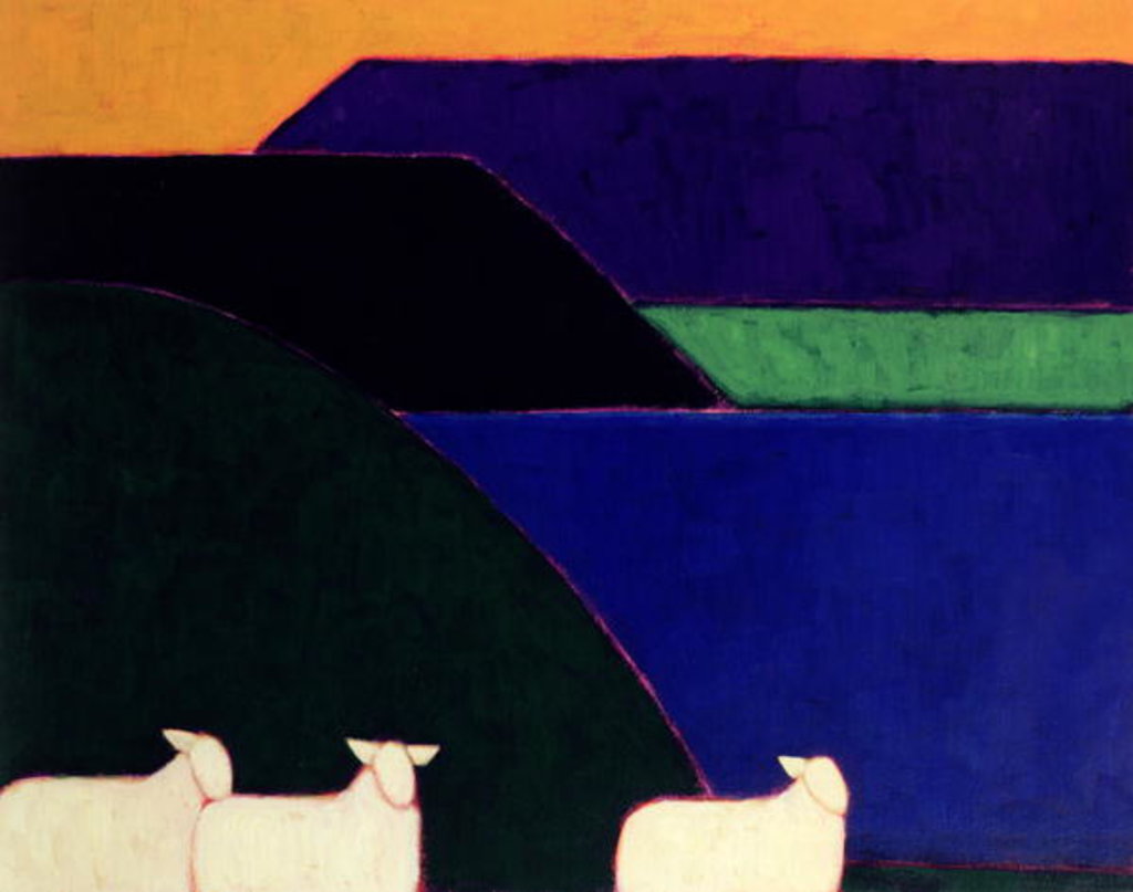 Detail of Fjord Snaefellness, 1999 by Eithne Donne