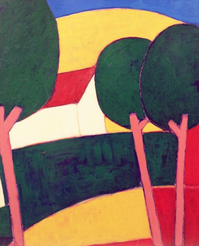 Detail of Provencal Paysage, 1997 by Eithne Donne
