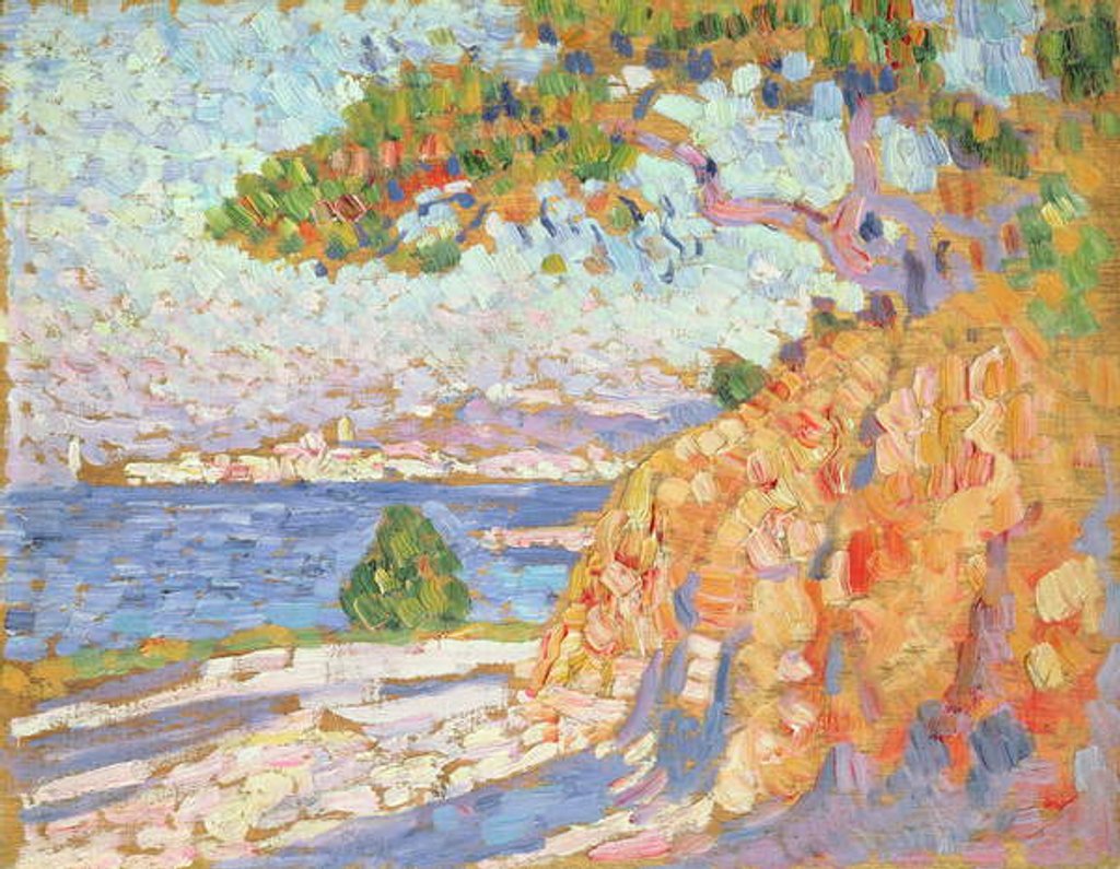 Detail of Paysage du Midi, c.1910 by Theo van Rysselberghe