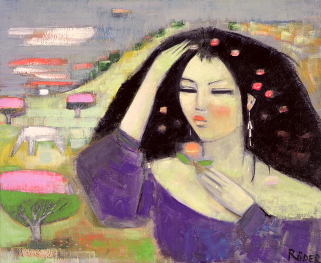 Detail of Tomoko Dreaming in English III by Endre Roder