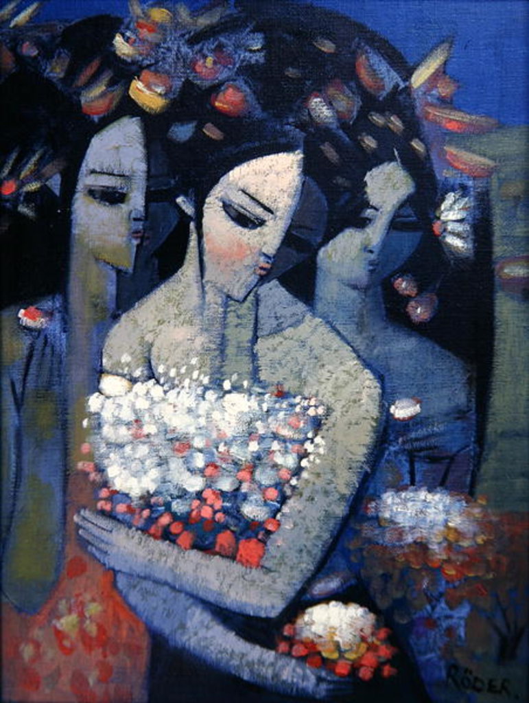 Detail of Bouquet of Flowers by Endre Roder