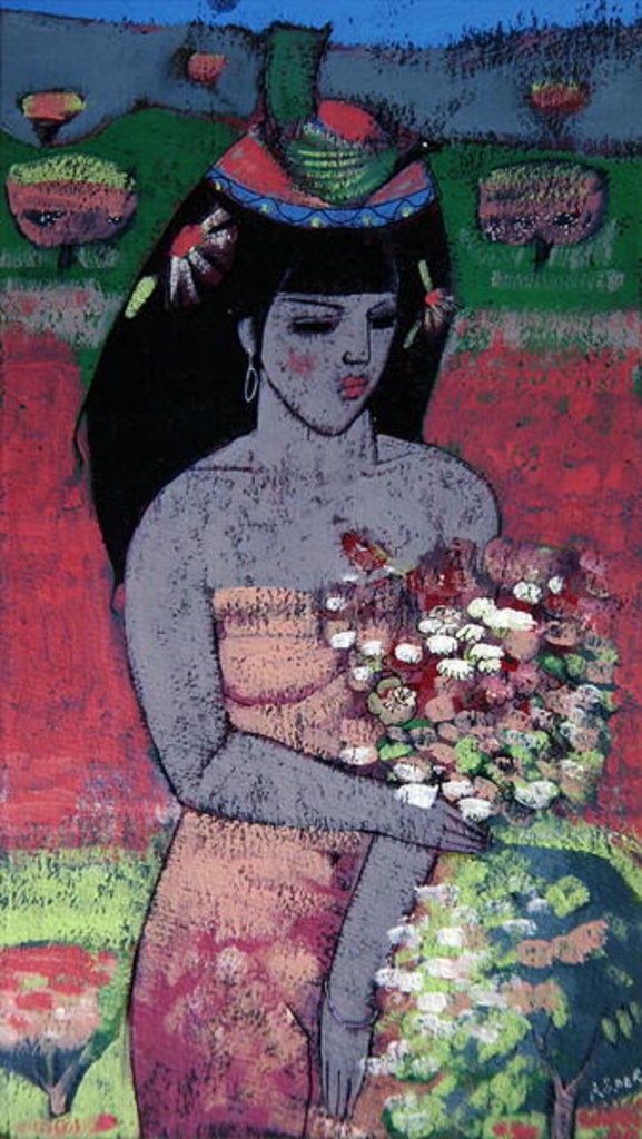 Detail of Dressed as Flora by Endre Roder