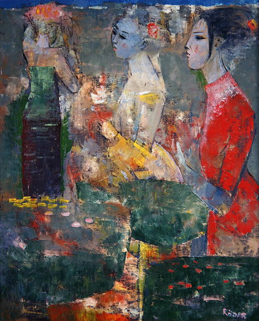 Detail of In the Garden by Endre Roder