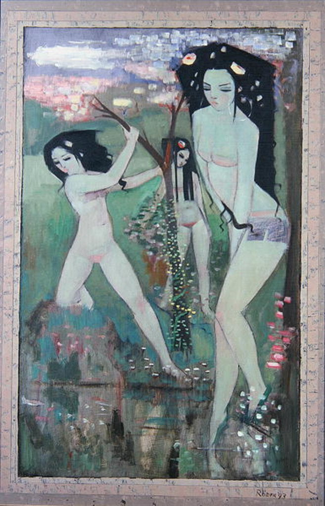 Detail of Mountain Stream, 1993 by Endre Roder