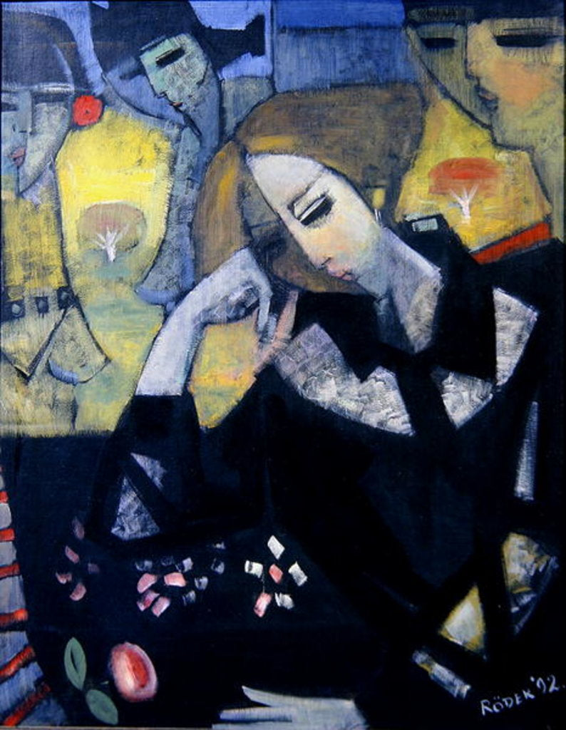 Detail of Amy in the Studio, 1992 by Endre Roder