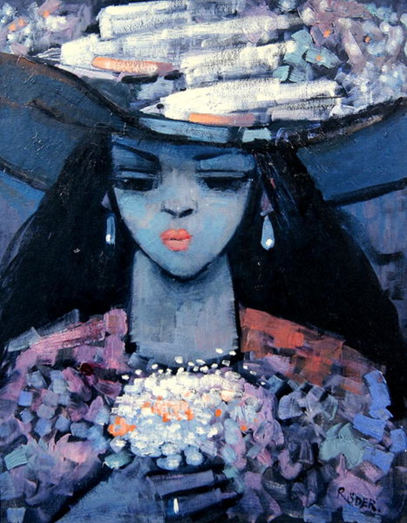 Detail of Edwina's Hat, 1991 by Endre Roder