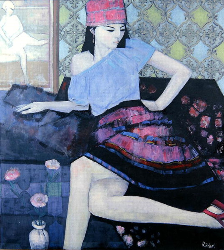 Detail of Antoinette as Elena, 1992 by Endre Roder
