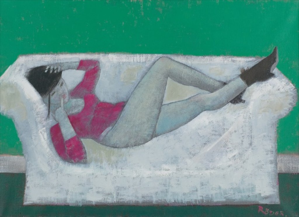 Detail of Karen on the Settee by Endre Roder