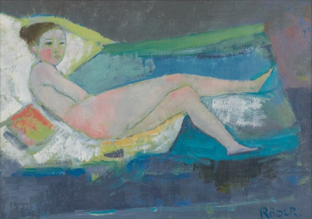 Detail of The Young Model by Endre Roder