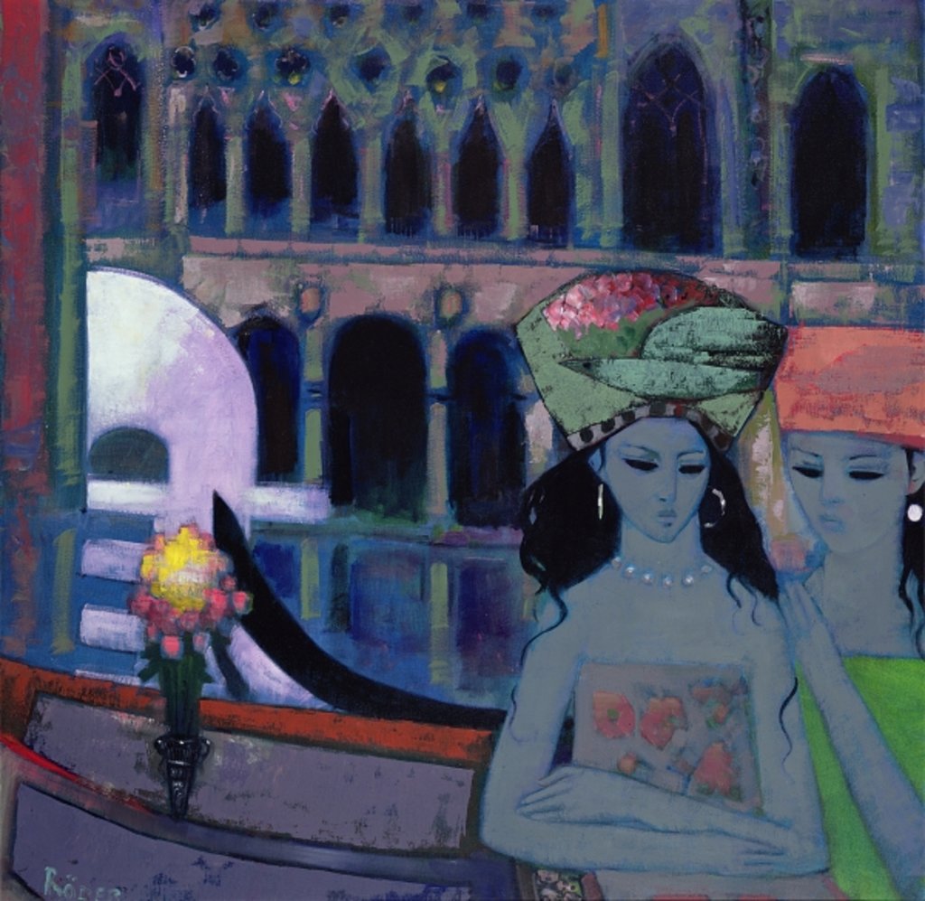 Detail of The Gilded Old Palazzo, 1992 by Endre Roder