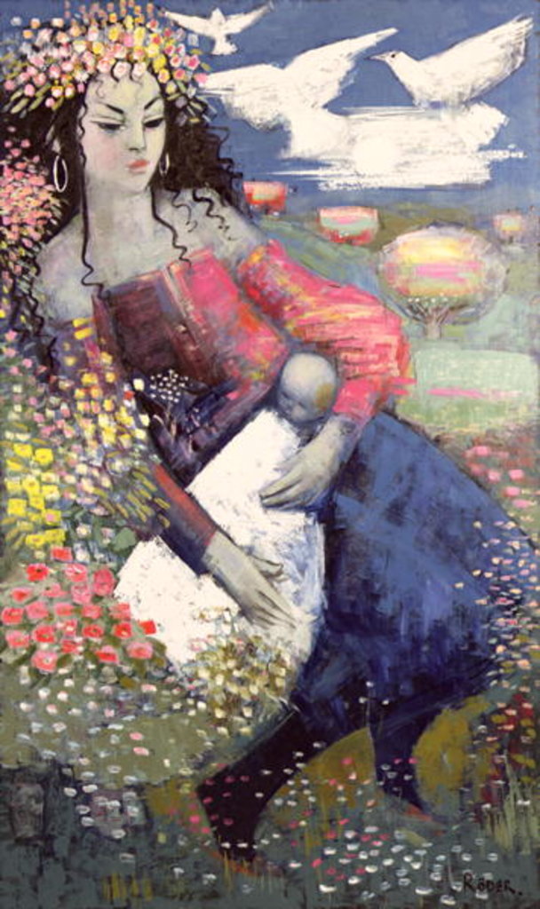 Detail of The New Born, 1992 by Endre Roder