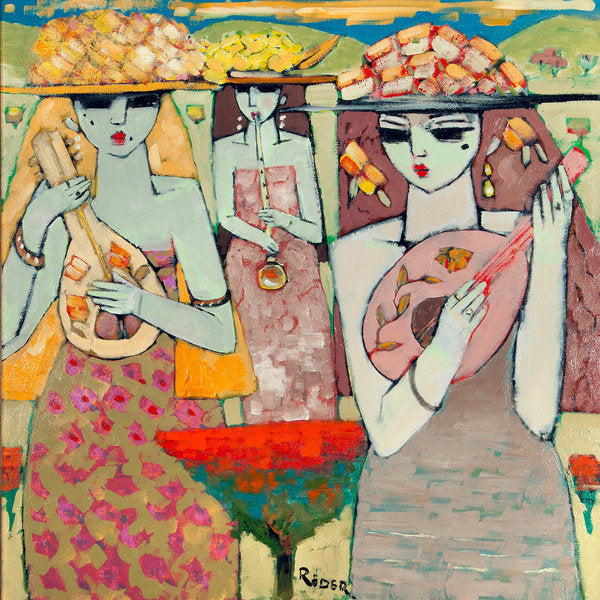 Detail of Musicians by Endre Roder