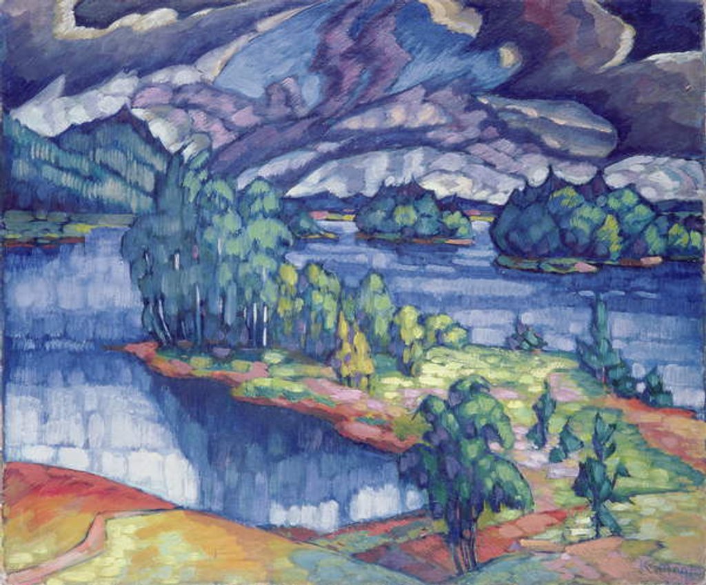 Detail of Lake Puhajarv, 1918-21 by Konrad Magi