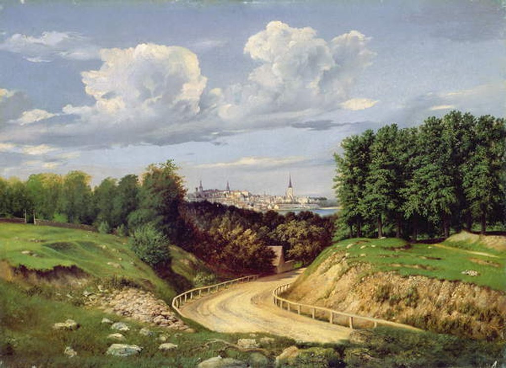 Detail of View of Tallinn by Alexander Georg Schlater