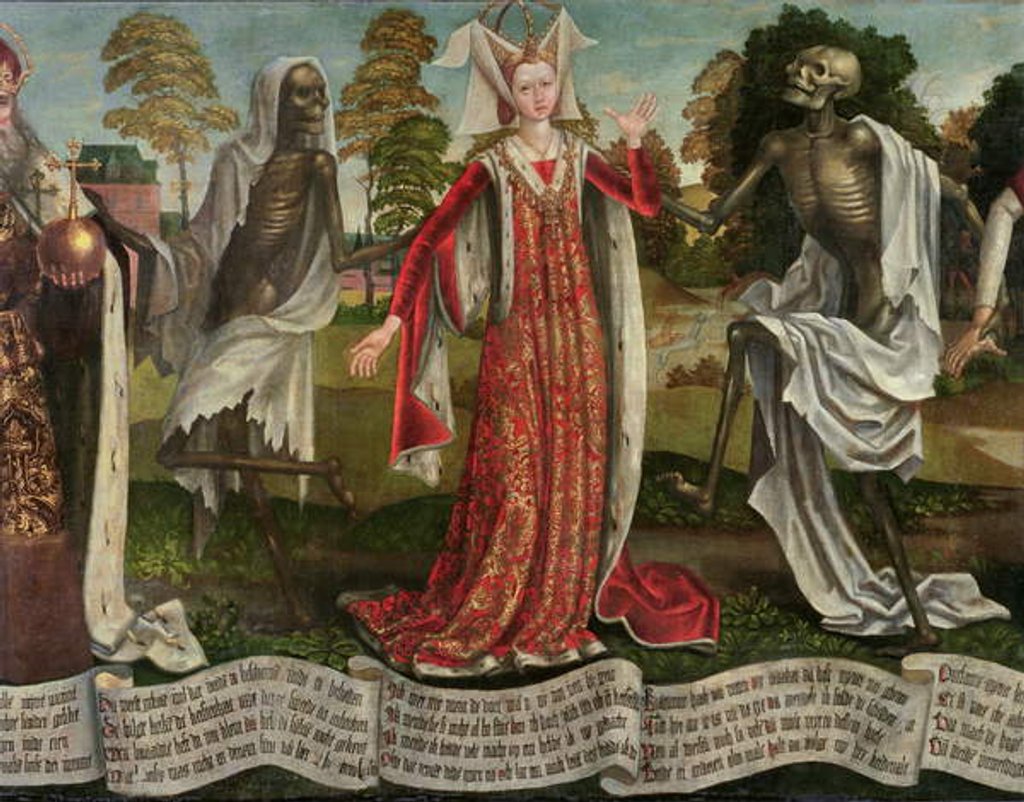 Detail of Danse Macabre: Empress by Bernt Notke
