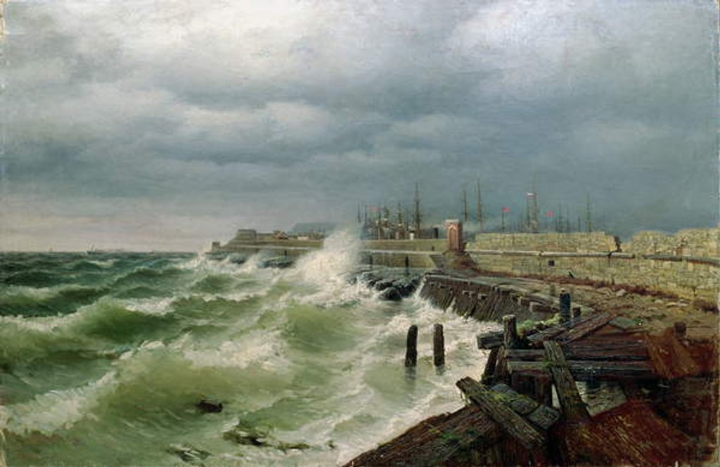 Detail of Odessa Pier, 1885 by Rufim Gavrilovitch Sudkovsky
