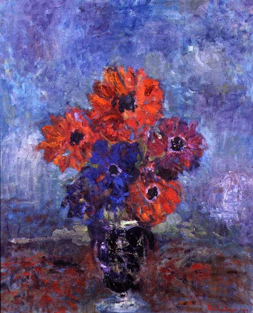 Detail of Anemones, 1998 by Patricia Espir