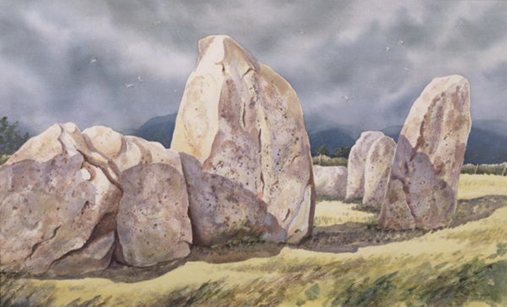 Detail of Stones of Castlerigg, Cumbria, 1984 by Evangeline Dickson