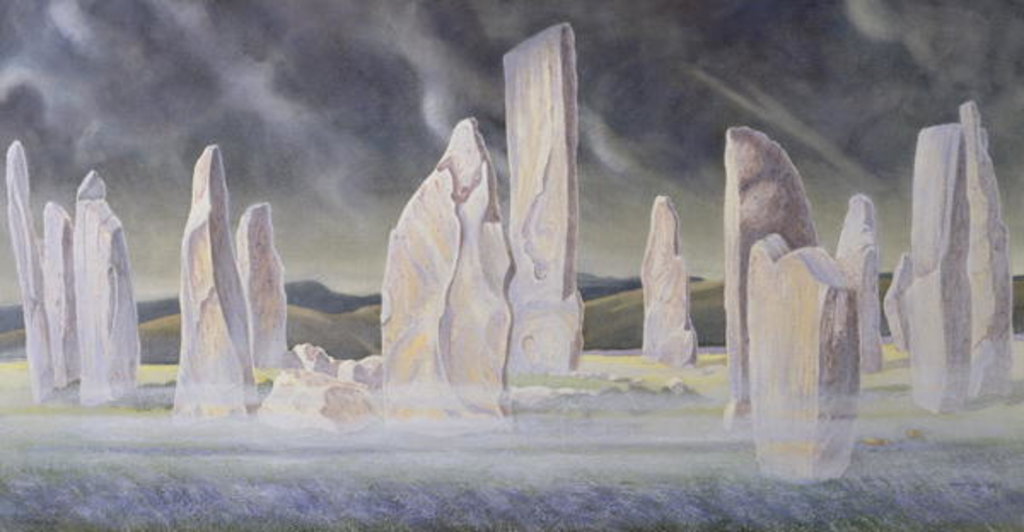 Detail of The Callanish Legend, Isle of Lewis, 1991 by Evangeline Dickson