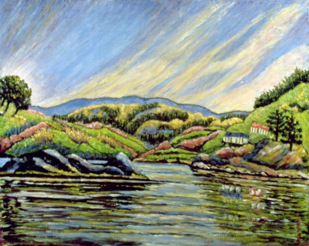 Detail of After the Rain, Badeck by Patricia Eyre