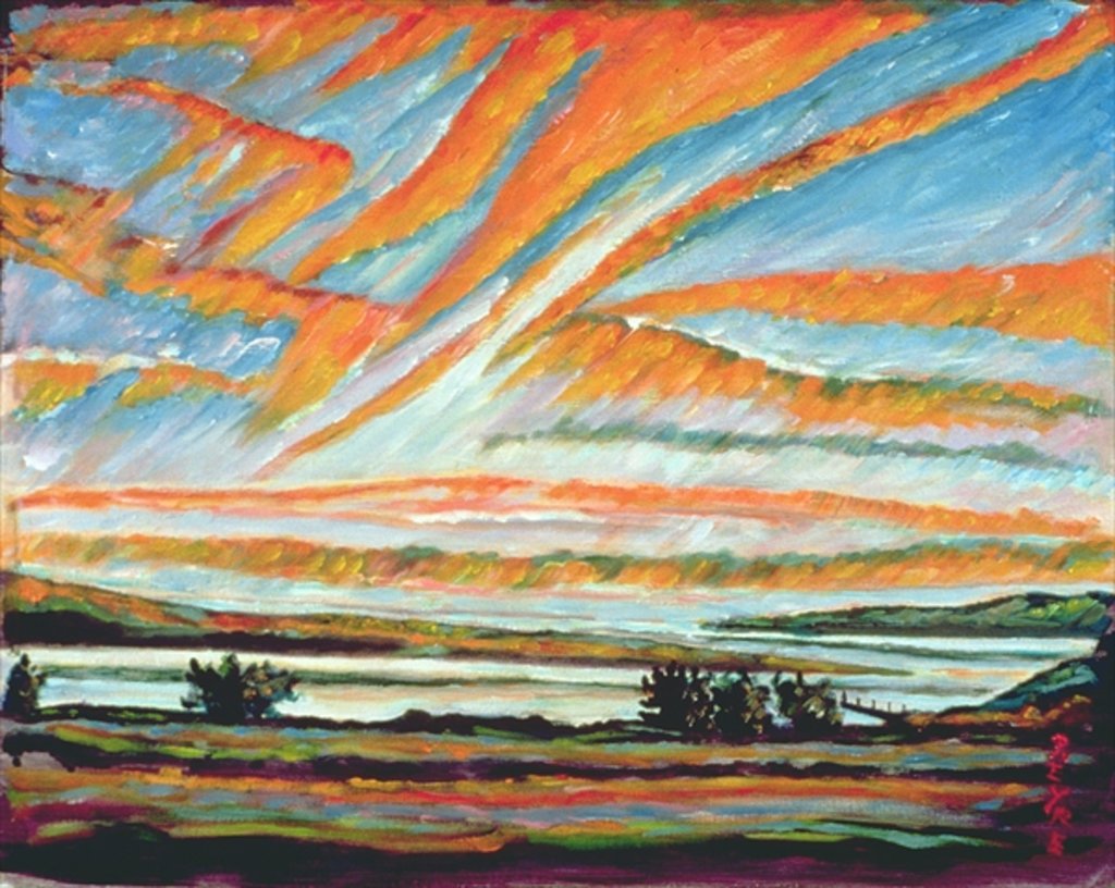 Detail of Sunrise, Les Eboulements, Quebec by Patricia Eyre