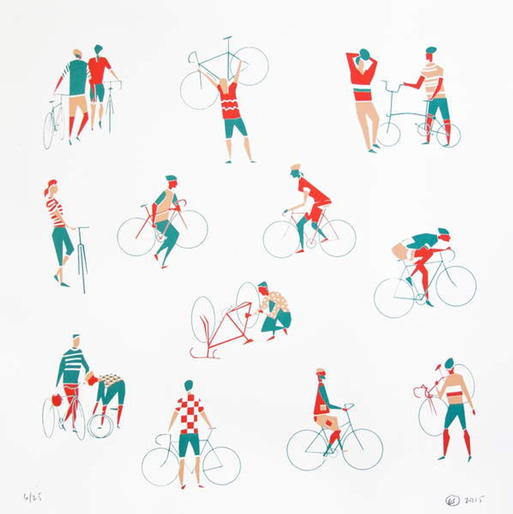 Detail of Bikerama by Eliza Southwood