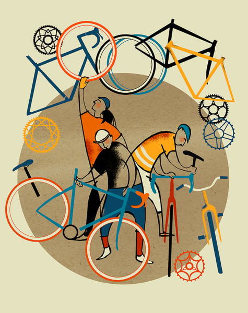Detail of Bike Shop by Eliza Southwood