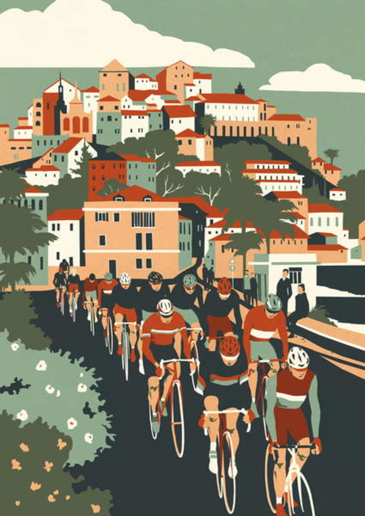 Detail of Milan - San Remo, 2015 by Eliza Southwood