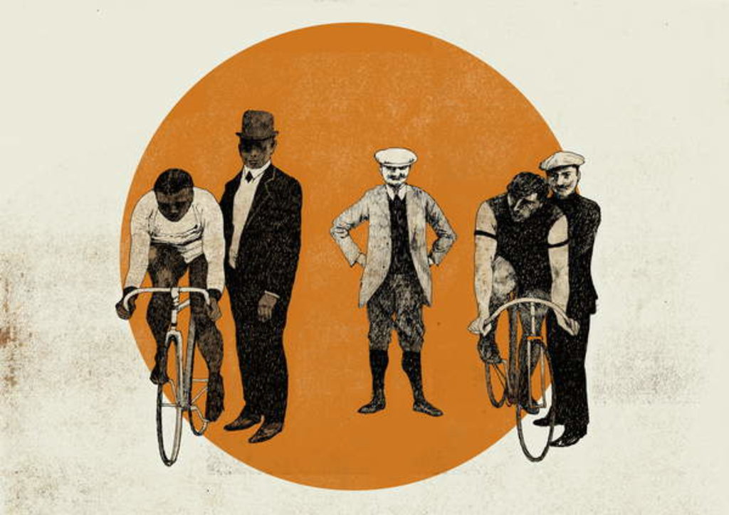Detail of Old Time Trial, 2014 by Eliza Southwood