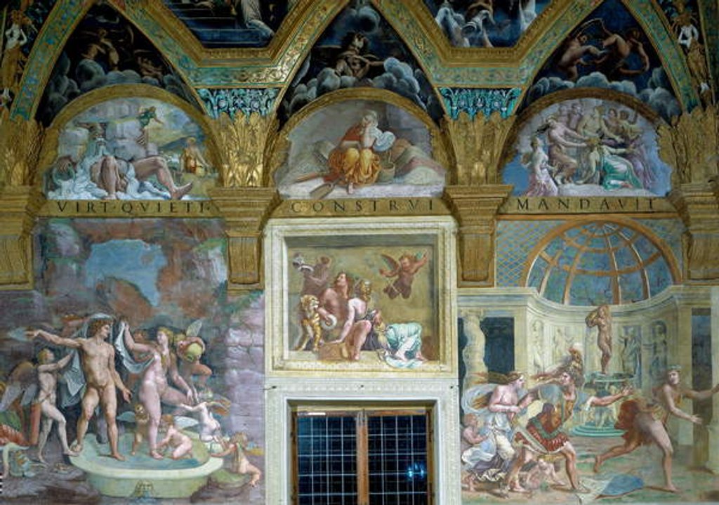 Detail of Depictions of the Divine Loves, Sala di Psiche, 1525-35 by Giulio Romano