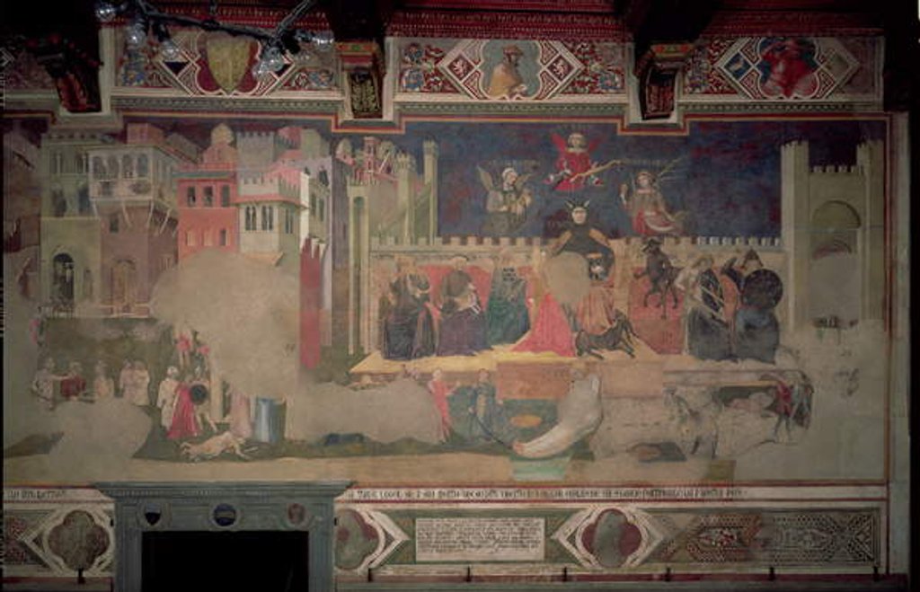 Detail of Allegory of Bad Government, 1388-40 by Ambrogio Lorenzetti