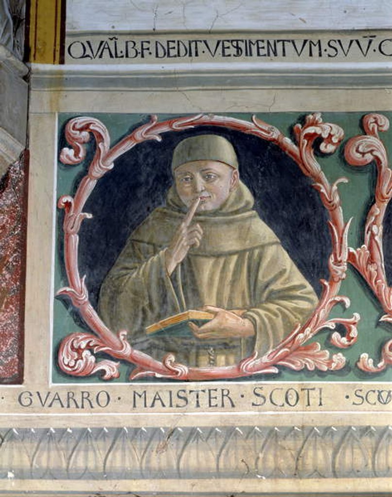 Detail of John Duns Scotus 1450 by Benozzo di Lese di Sandro Gozzoli
