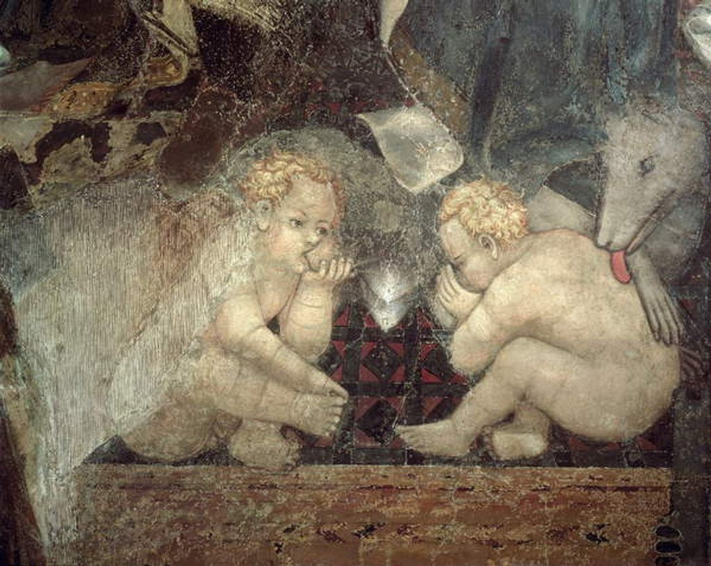 Detail of Allegory of Good Government, detail of Romulus and Remus, 1338-40 by Ambrogio Lorenzetti