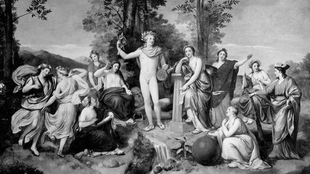 Detail of Parnassus, 1761 by Anton Raphael Mengs