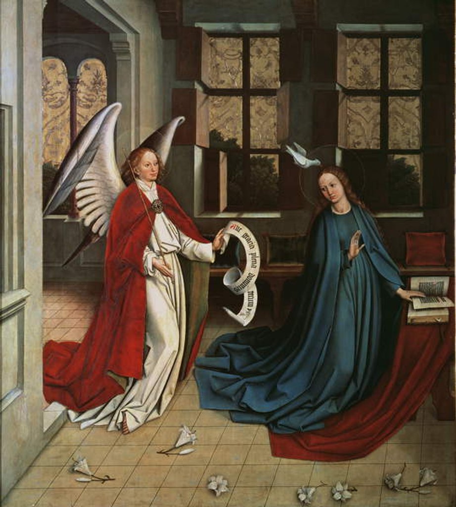Detail of The Annunciation, 1458 by Hans Multscher