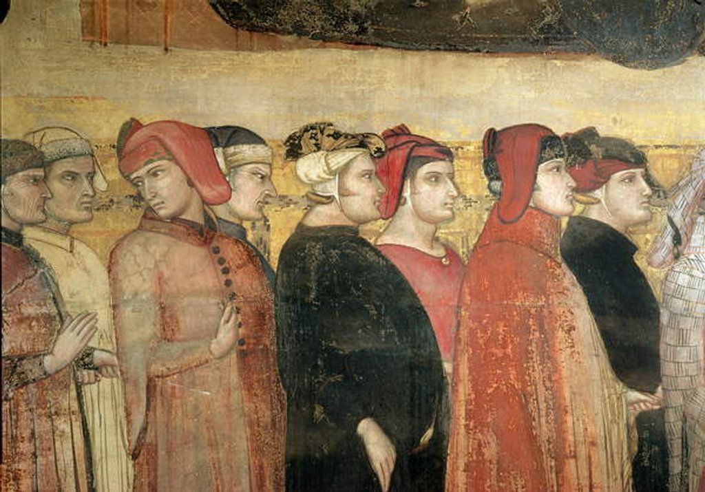 Detail of Allegory of Good Government by Ambrogio Lorenzetti