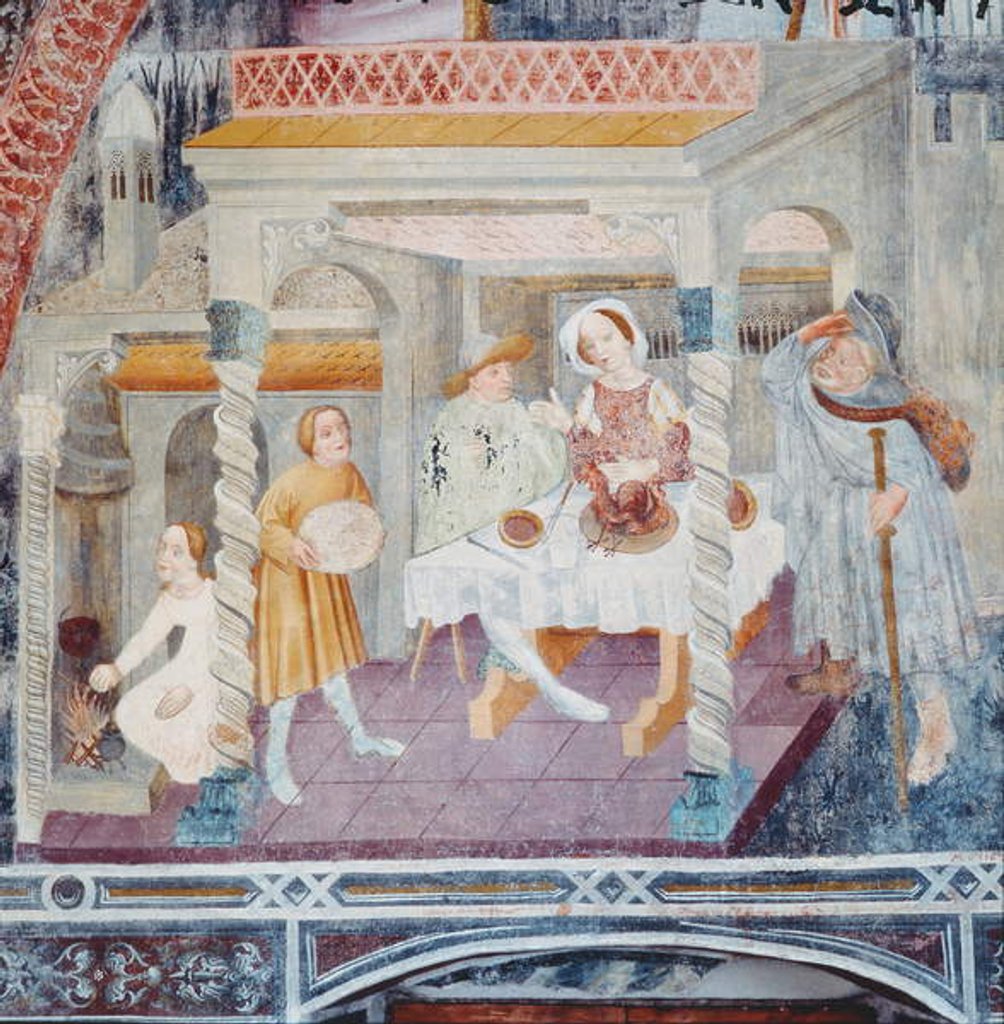 Detail of St. James Entering a House during a Meal by Italian School
