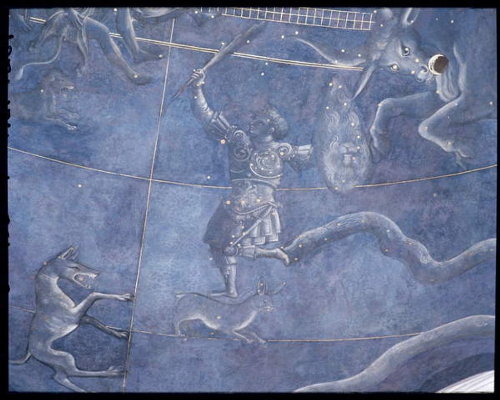 Detail of The Path of the Sun through the stars on the night of the 4th July 1442 by Giuliano d'Arrighi Pesello