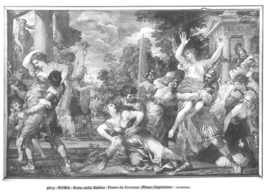 Detail of Rape of the Sabine Women by Pietro da Cortona