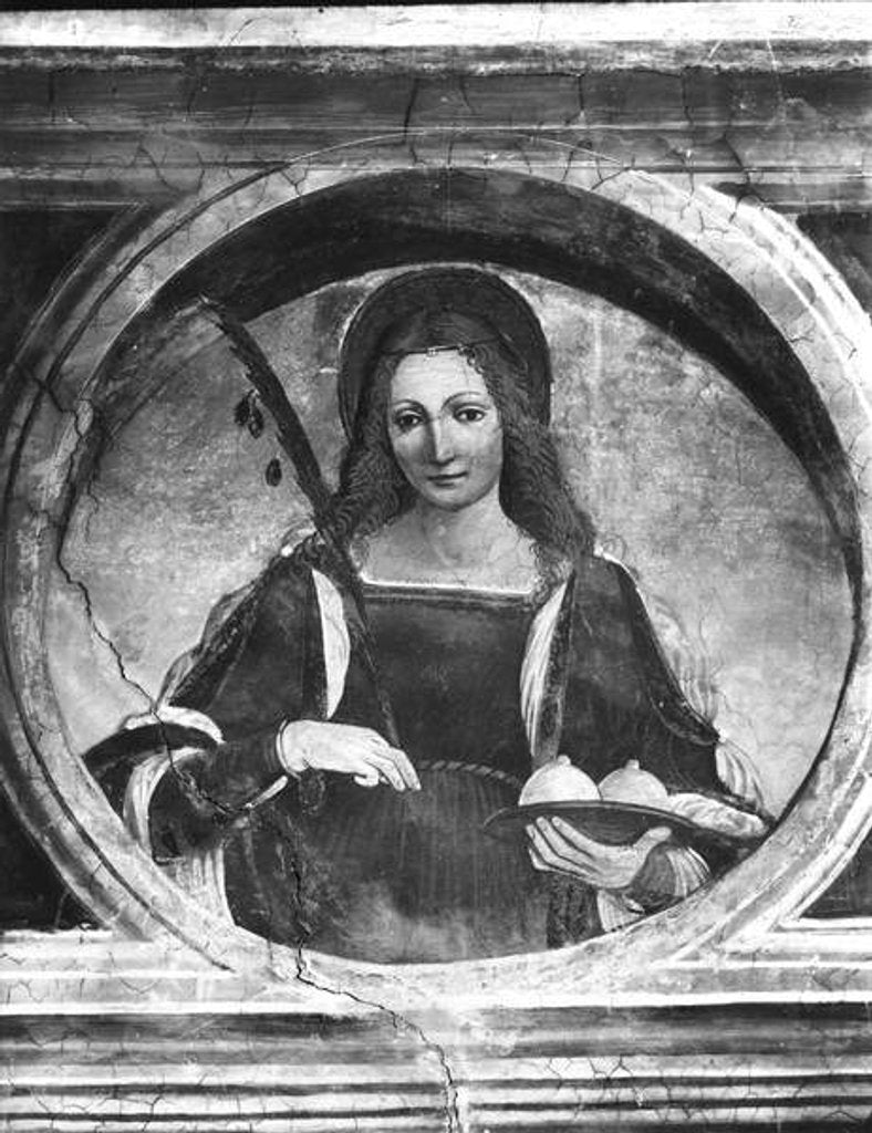 Detail of St. Agatha by Giovanni Antonio Boltraffio