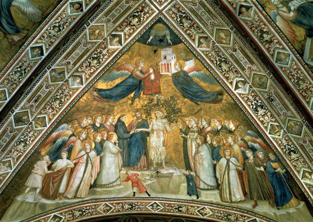 Detail of The Mystic Marriage of St. Francis with Holy Poverty by Giotto di Bondone