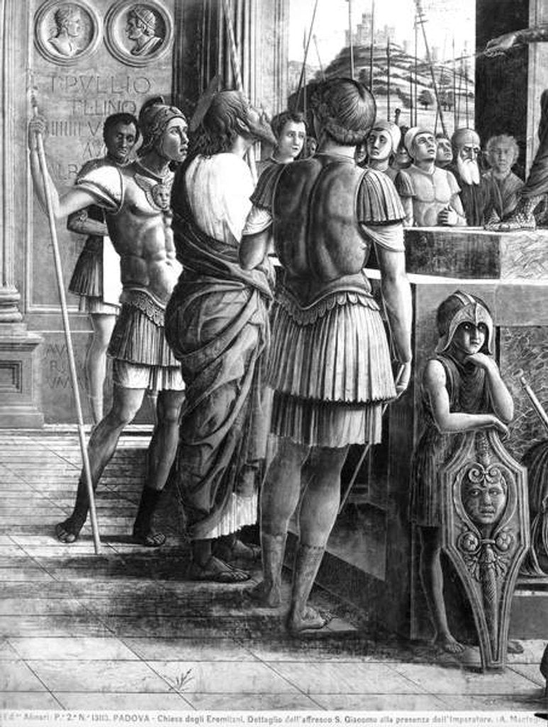 Detail of St. James the Great brought before King Herod Agrippa by Andrea Mantegna