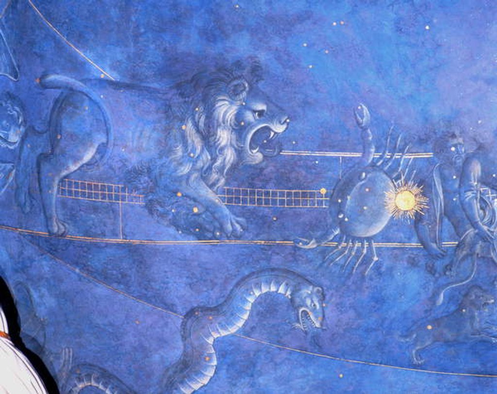Detail of The Path of the Sun through the stars on the night of the 4th July 1442 by Giuliano d'Arrighi Pesello