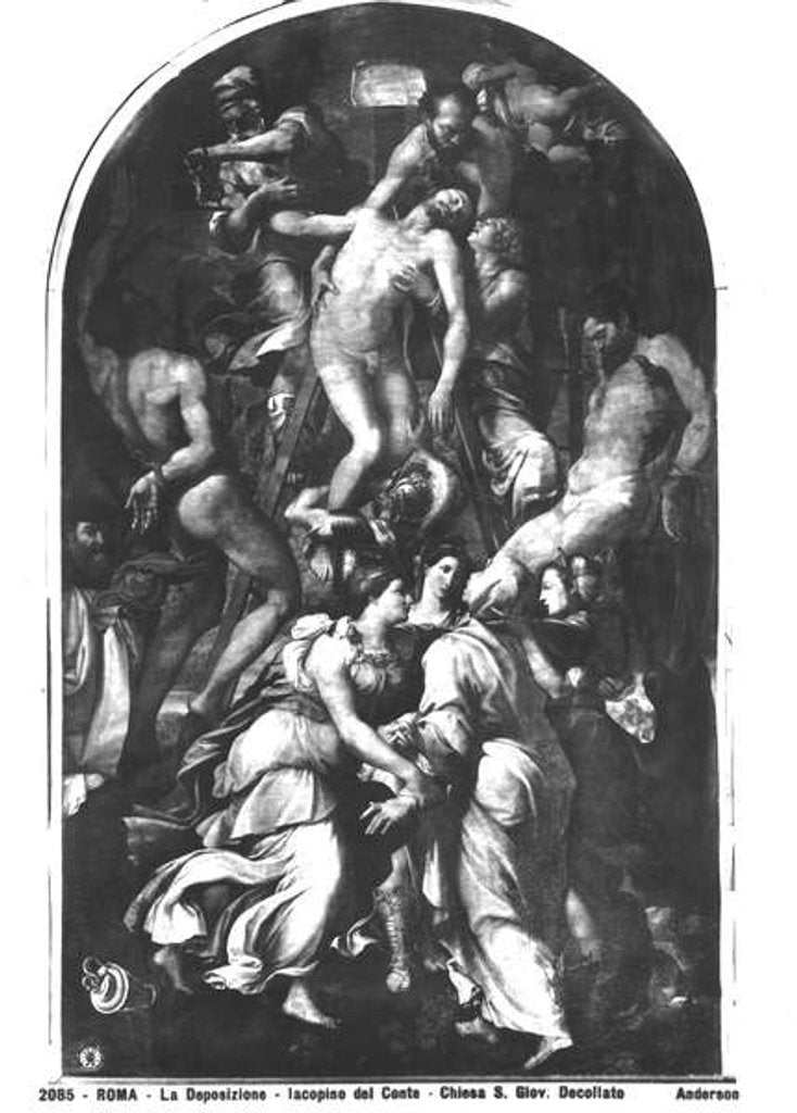 Detail of The Deposition by Jacopino del Conte