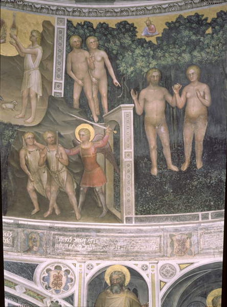 Detail of The Original Sin and the Expulsion from Paradise, 1360-70 by Giusto di Giovanni de' Menabuoi
